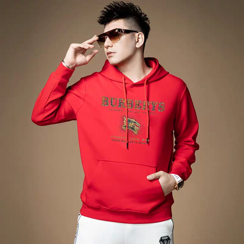 Premium Quality Phillips Cotton Hoodie [Bur-Red]