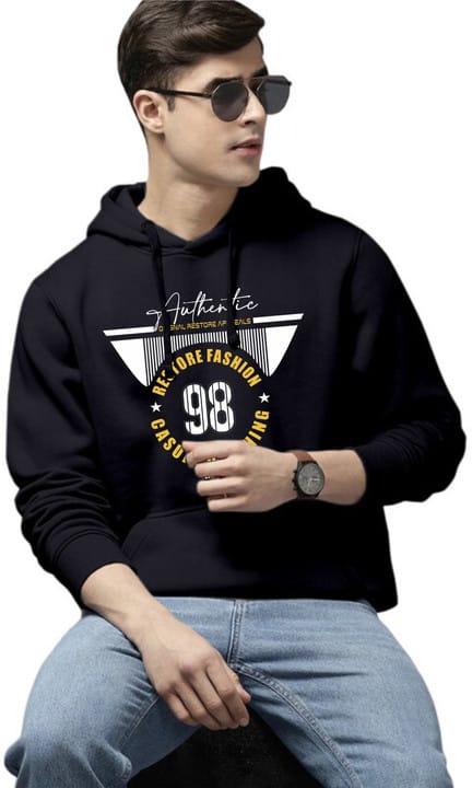 Premium Quality Phillips Cotton Hoodie [98-Black]